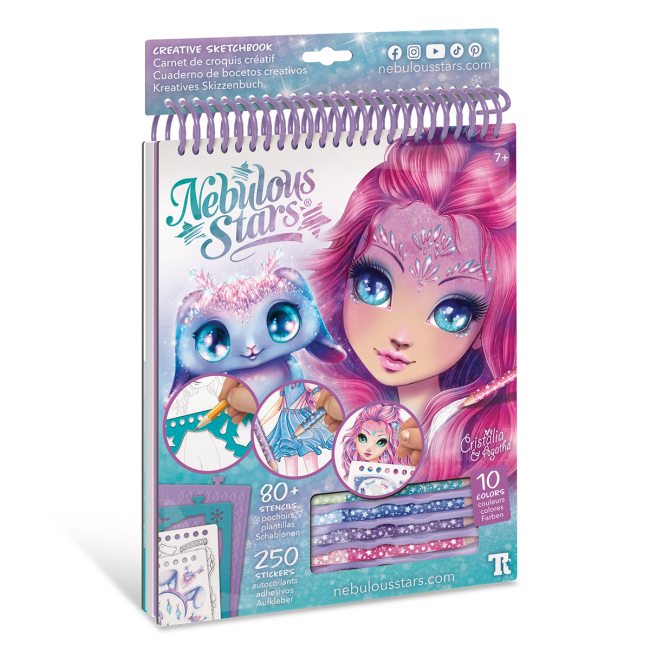 Наборы для творчества - Набор для творчества Nebulous stars Скетчбук Кристалия. Мотивы самоцветов (11140)#2