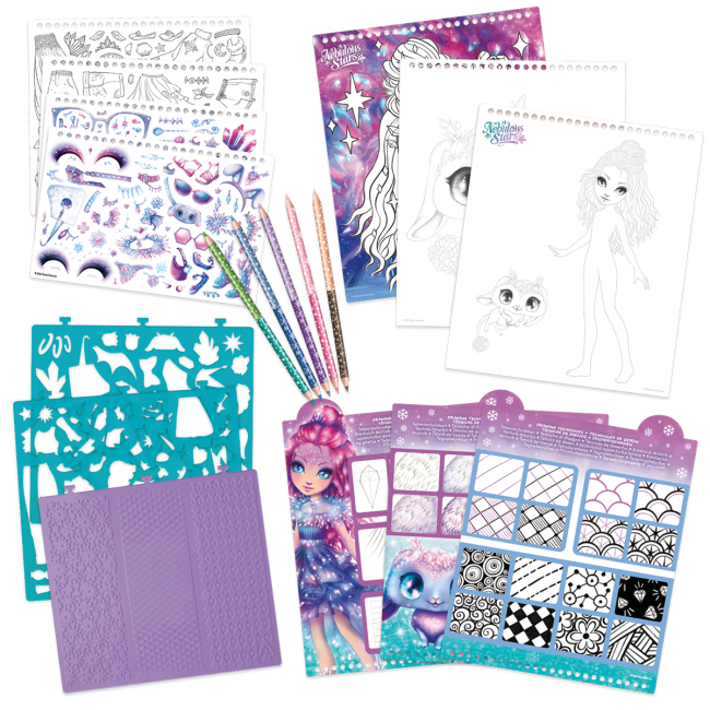 Наборы для творчества - Набор для творчества Nebulous stars Скетчбук Кристалия. Мотивы самоцветов (11140)#3