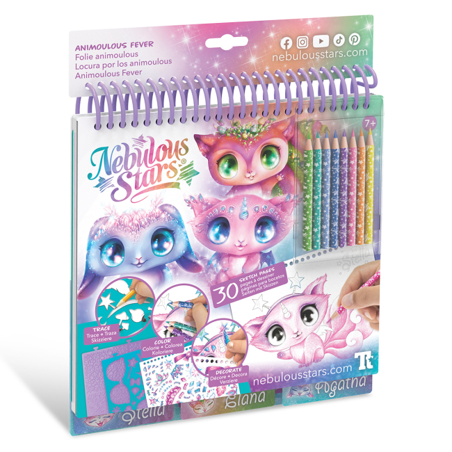 Наборы для творчества - Набор для творчества Nebulous stars Скетчбук Звездные друзья (11141)#2