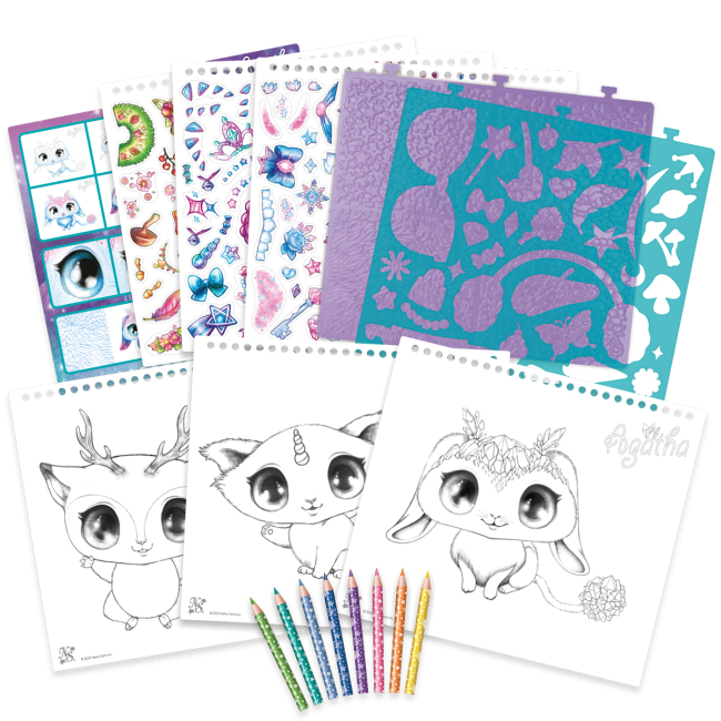 Наборы для творчества - Набор для творчества Nebulous stars Скетчбук Звездные друзья (11141)#3