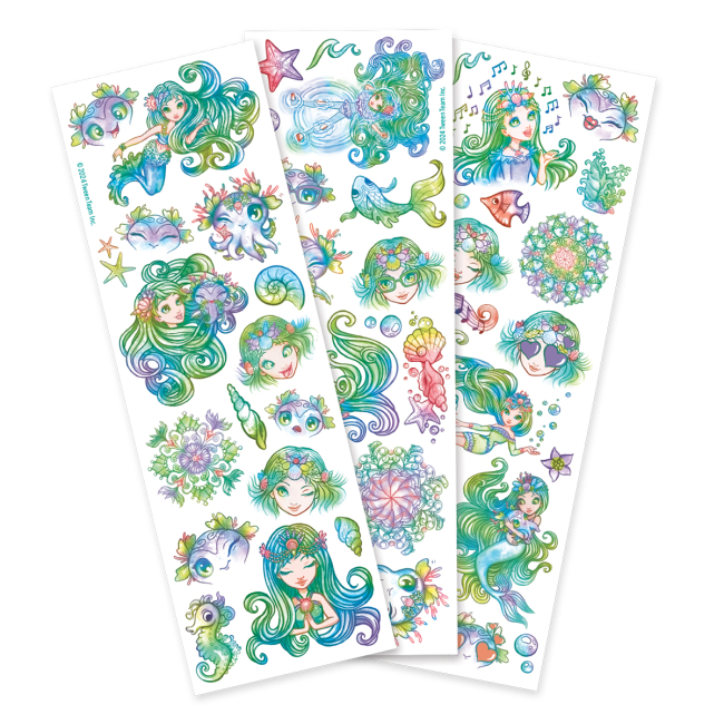 Косметика - Набір тимчасових татуювань Nebulous stars Боді-арт Зіркові малюнки в асортименті (11458)#3