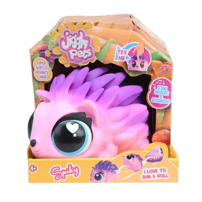 Фігурки тварин - Інтерактивна іграшка Jiggly pets Їжачок рожевий (JP015-PI)#4