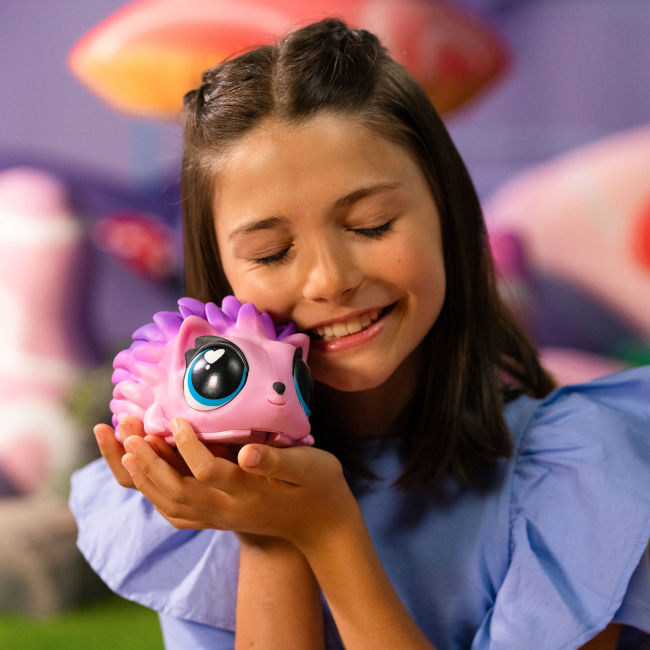 Фігурки тварин - Інтерактивна іграшка Jiggly pets Їжачок рожевий (JP015-PI)#6