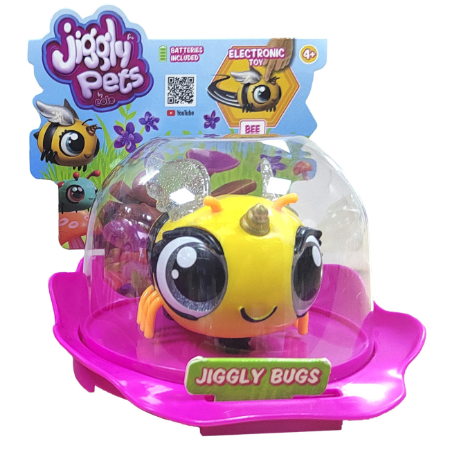 Фігурки тварин - ​Інтерактивна іграшка Jiggly pets Бджілка жовта (JPMB001)#3