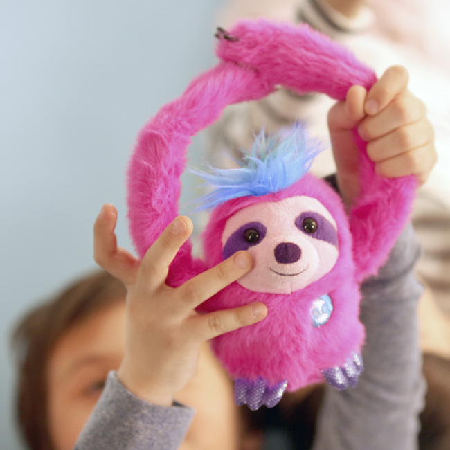 М'які тварини - Інтерактивна іграшка Party pets Рожевий лінивець (PPSL002)#5