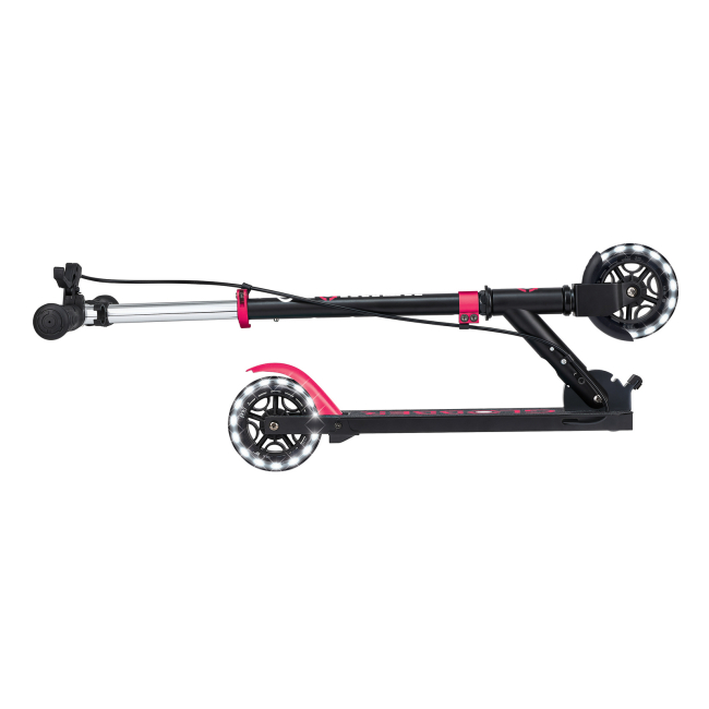 Самокаты - Самокат Globber Flow element junior lights черно-розовый с подсветкой (729-110)#3