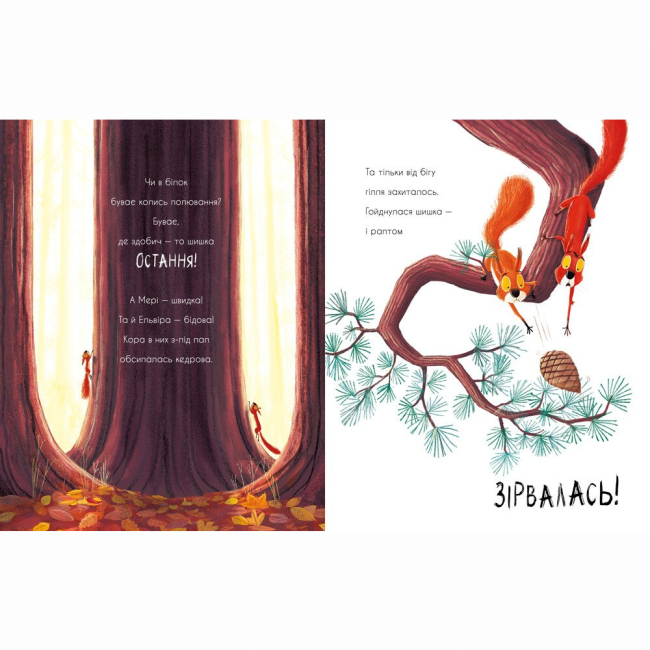 Книги-картинки для детей (2-6 лет) - Книжка «Маленькі історії про чудеса та дружбу. Дві білки і шишка з гілки» (9786170977427)#3