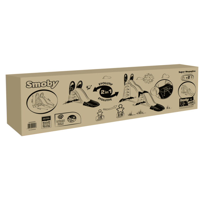 Ігрові комплекси, гойдалки, гірки - Мега гірка Smoby Life 2 в 1 (7600820201)#2