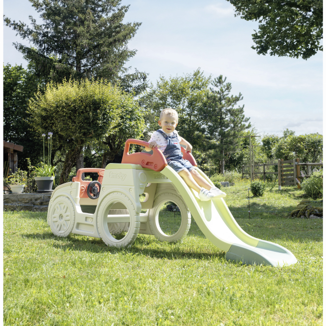 Ігрові комплекси, гойдалки, гірки - Ігровий центр Smoby Life Автомобіль мандрівника з гіркою та пісочницею (7600840207)#3