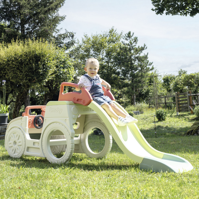 Ігрові комплекси, гойдалки, гірки - Ігровий центр Smoby Life Автомобіль мандрівника з гіркою та пісочницею (7600840207)#5