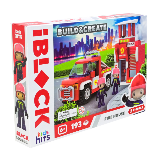 Конструктори з унікальними деталями - Конструктор IBLOCK Junior Kids hits Build & create Fire house (KH43/002/1)#2