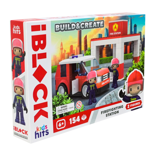 Конструктори з унікальними деталями - Конструктор IBLOCK Junior Kids hits Build & create Firefighting station (KH43/002/4)#2