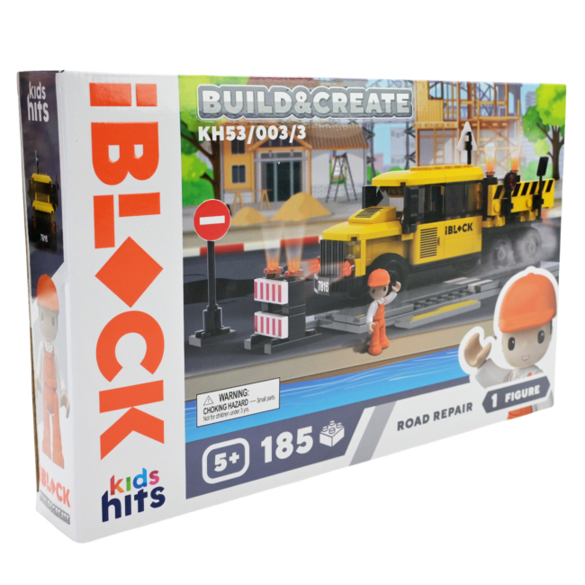 Конструкторы с уникальными деталями - Конструктор IBLOCK Junior Kids hits Build & create Road repair (KH53/003/3)#2