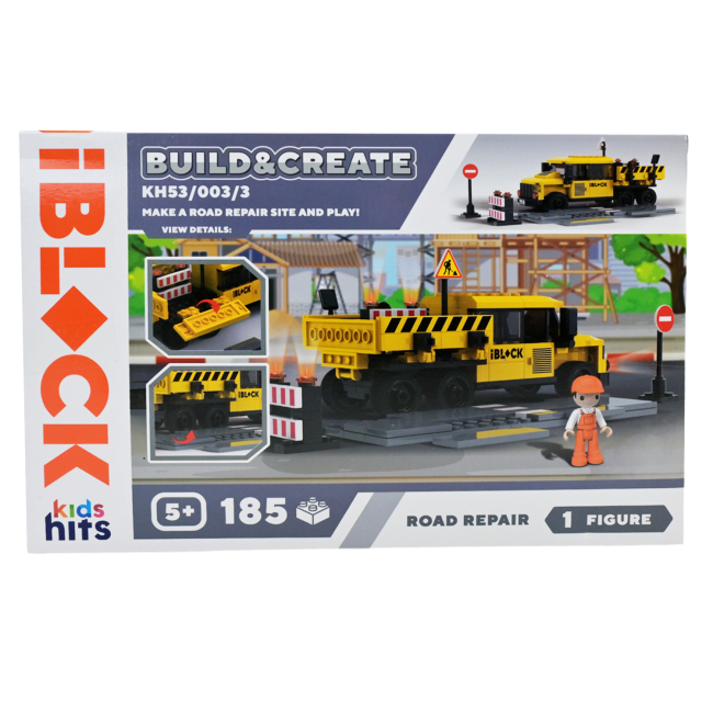 Конструкторы с уникальными деталями - Конструктор IBLOCK Junior Kids hits Build & create Road repair (KH53/003/3)#3