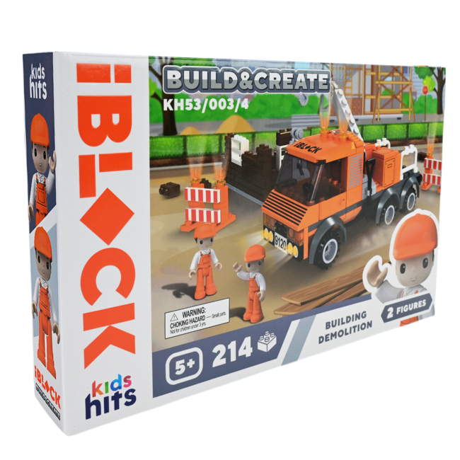 Конструктори з унікальними деталями - Конструктор IBLOCK Junior Kids hits Build & create Building demolition (KH53/003/4)#2