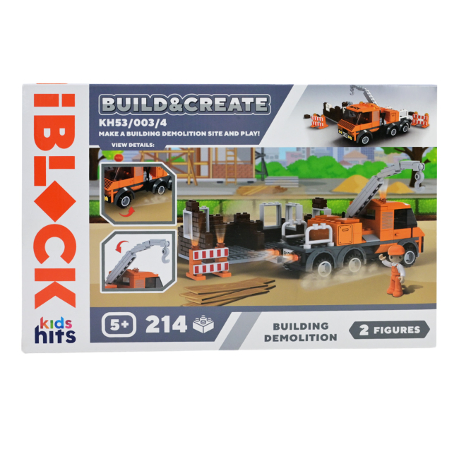Конструктори з унікальними деталями - Конструктор IBLOCK Junior Kids hits Build & create Building demolition (KH53/003/4)#3