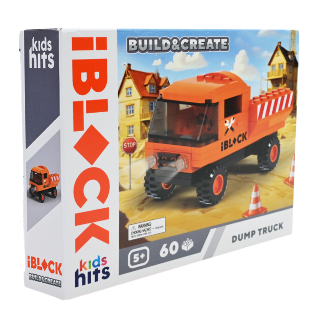 Конструктори з унікальними деталями - Конструктор IBLOCK Junior Kids hits Build & create Самоскид (KH53/001/1/2/3/4/3)#2