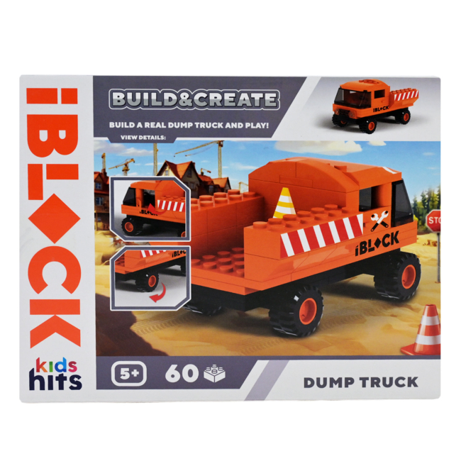 Конструктори з унікальними деталями - Конструктор IBLOCK Junior Kids hits Build & create Самоскид (KH53/001/1/2/3/4/3)#3