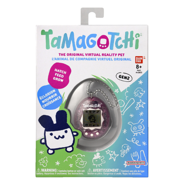 Електроніка для дітей - Тамагочі Tamagotchi Оріджинал Pink glitter P2 (123838)#3