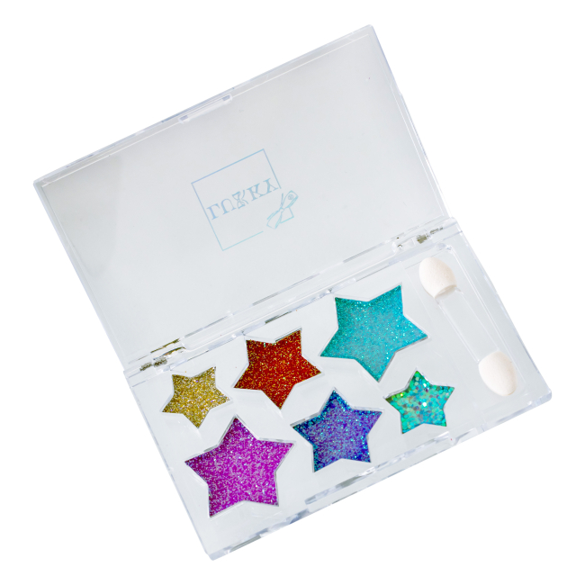 Косметика - Тени для век Lukky С блестками 6 цветов (T18933)#3