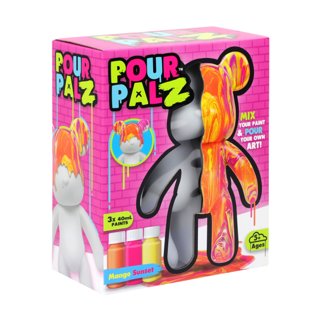 Наборы для творчества - Набор для творчества Pour Palz Флюид Арт Мишка Магия манго (GS-G08683)#5