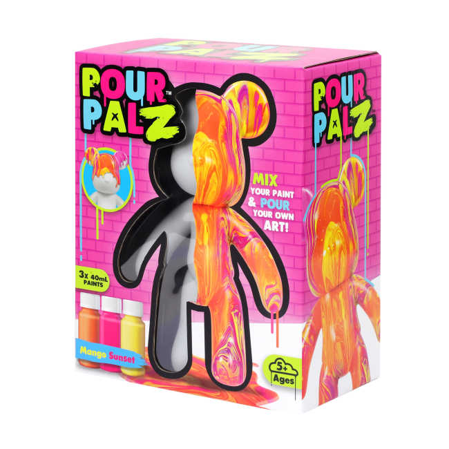 Наборы для творчества - Набор для творчества Pour Palz Флюид Арт Мишка Магия манго (GS-G08683)#6