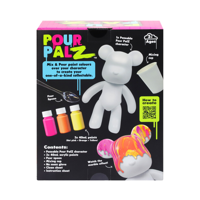 Наборы для творчества - Набор для творчества Pour Palz Флюид Арт Мишка Магия манго (GS-G08683)#7