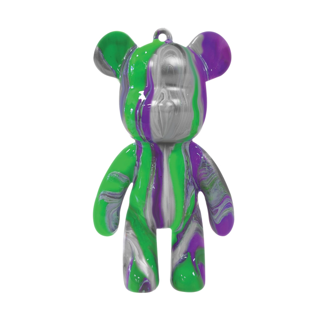 Набори для творчості - Набір для творчості Pour Palz Флюїд Арт Брелок Ведмедик зелений (GS-G08162/2)#2