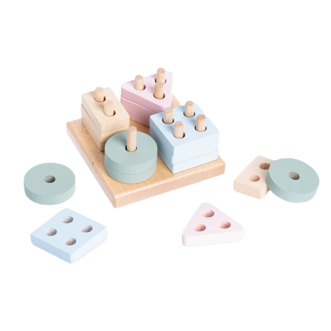 Развивающие игрушки - Развивающая игрушка Cubika Геометрический сортер LSG-6 (15870)#2