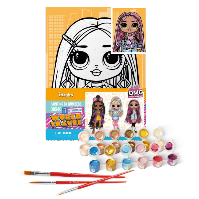 Товары для рисования - Картина по номерам Ідейка Lol Surprise OMG City Babe 30х40 см (KHO6277)#2