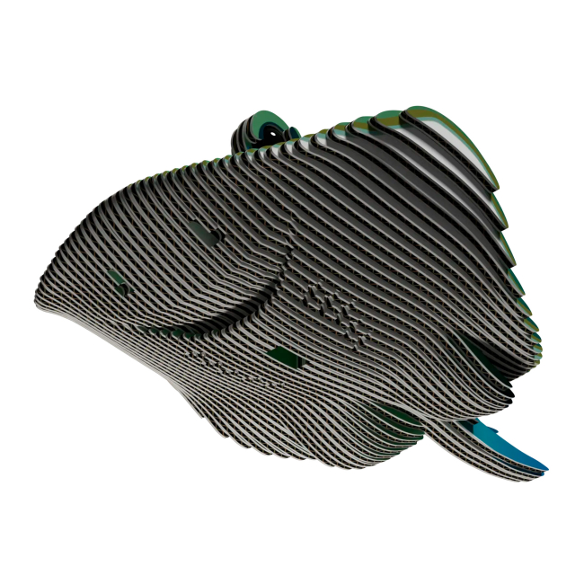 3D-пазли - 3D пазл Eugy Зоопарк Скат (XEG-102)#4