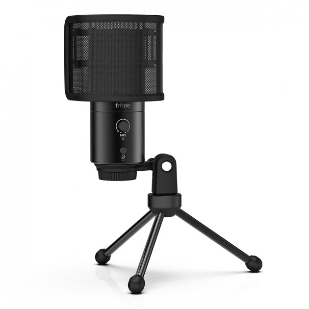 Мікрофони - Мікрофон Fifine Type-C чорний конденсаторний (K683A)#3