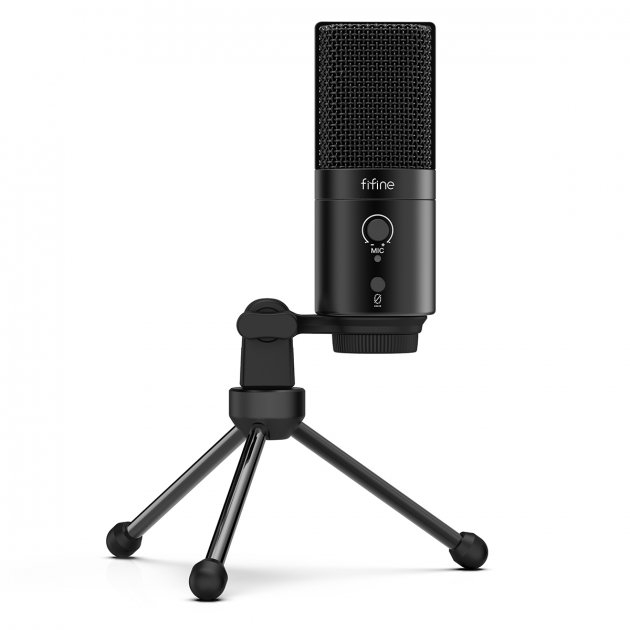 Мікрофони - Мікрофон Fifine Type-C чорний конденсаторний (K683A)#4