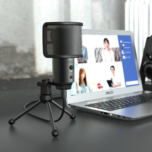 Мікрофони - Мікрофон Fifine Type-C чорний конденсаторний (K683A)#7