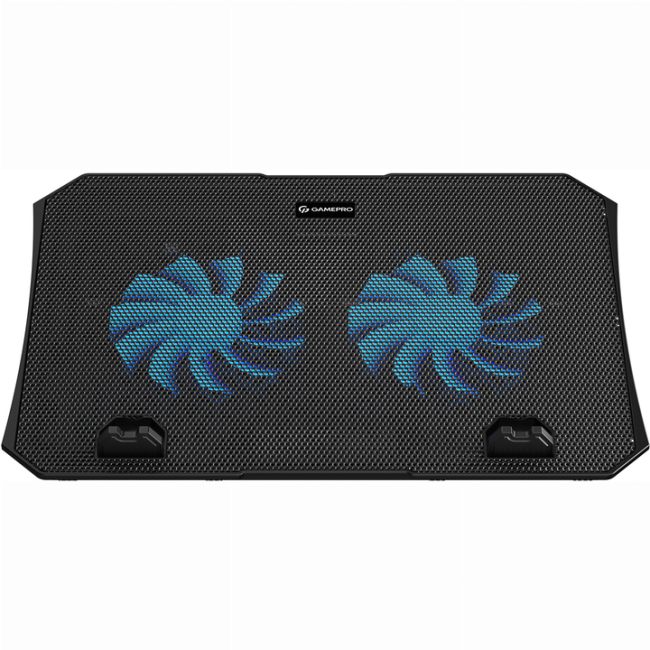 Меблі для геймерів - Охолоджувальна підставка для ноутбука GamePro RGB Black USB (CP413)#3