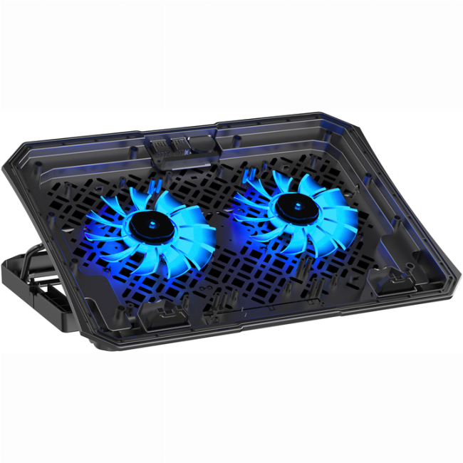 Меблі для геймерів - Охолоджувальна підставка для ноутбука GamePro RGB Black USB (CP413)#4