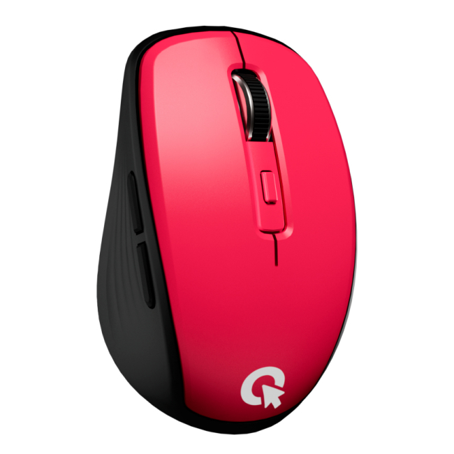 Клавіатура і миші - Мишка OfficePro 800-1600 Red бездротова (M267R)#2