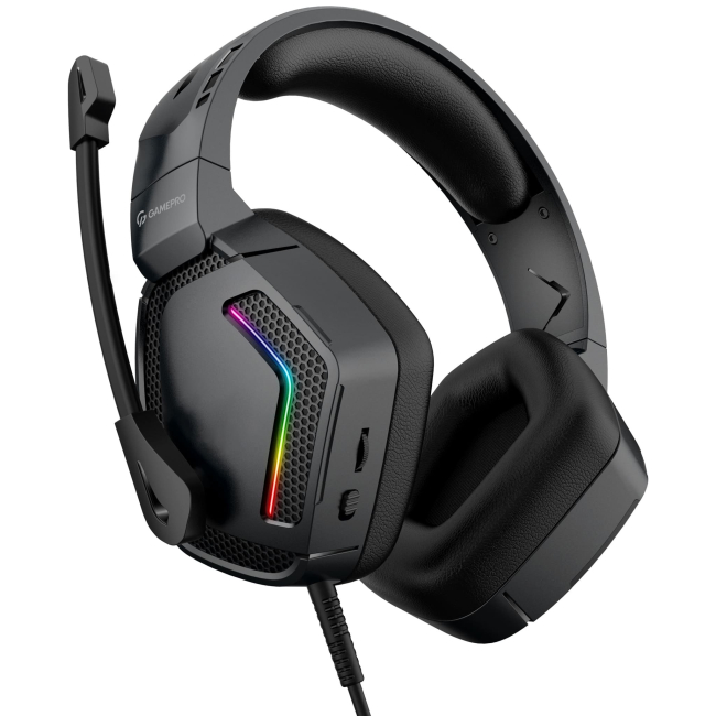 Навушники - Ігрова гарнітура GamePro з RGB підсвічуванням (HS605)#6