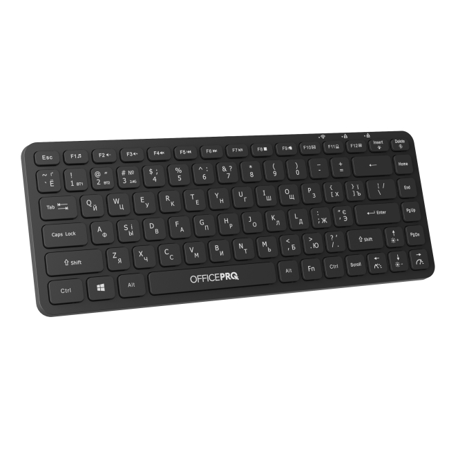 Клавиатура и мыши - Клавиатура OfficePro беспроводная с подсветкой черная (SK790B)#2