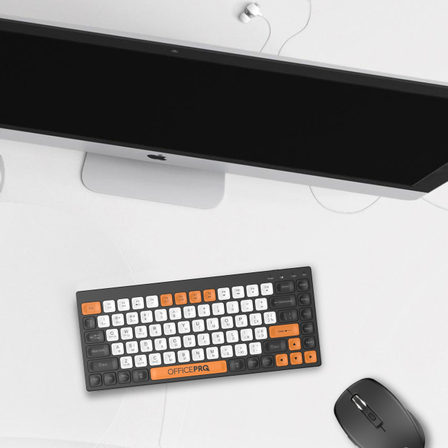 Клавиатура и мыши - Клавиатура OfficePro беспроводная черная (SK955B)#5