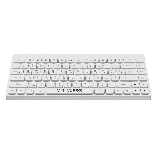 Клавиатура и мыши - Клавиатура OfficePro беспроводная белая (SK955W)#2