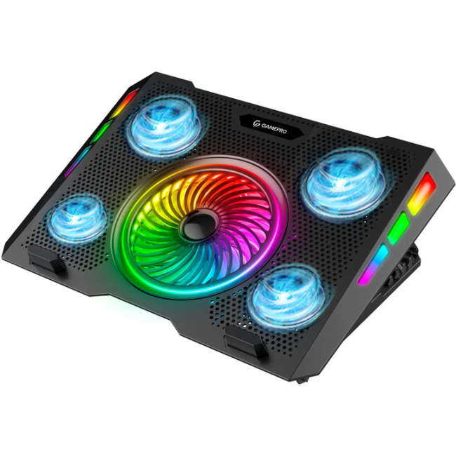 Меблі для геймерів - Охолоджуюча підставка для ноутбука GamePro Black (CP740)#2