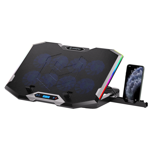 Меблі для геймерів - Охолоджуюча підставка для ноутбука GamePro Black (CP870)#3