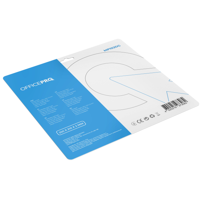 Клавіатура і миші - Килимок для миші OfficePro Dark gray (MP102DG)#4