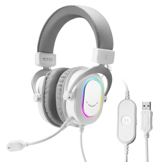 Наушники - Гарнитура Fifine RGB white (H6W)#2