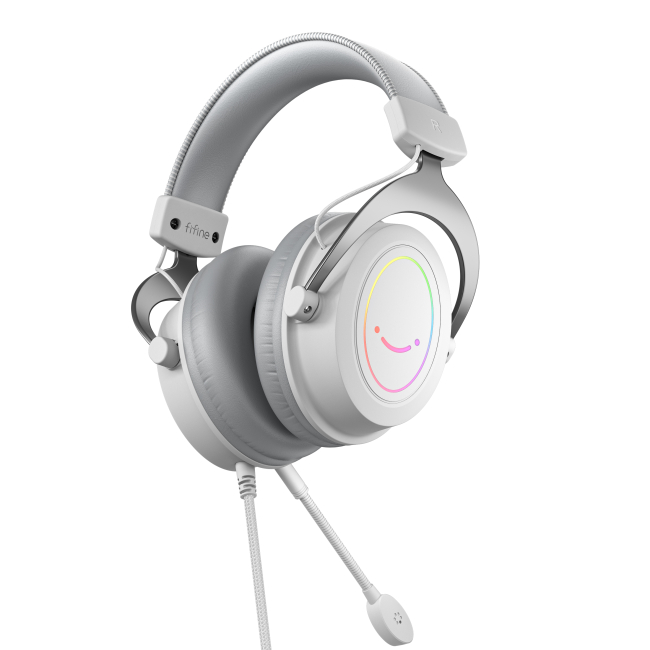 Наушники - Гарнитура Fifine RGB white (H3W)#3