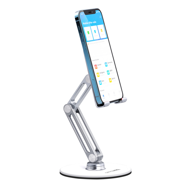 Меблі для геймерів - Підставка для смартфона/планшета OfficePro Silver (MS580S)#2