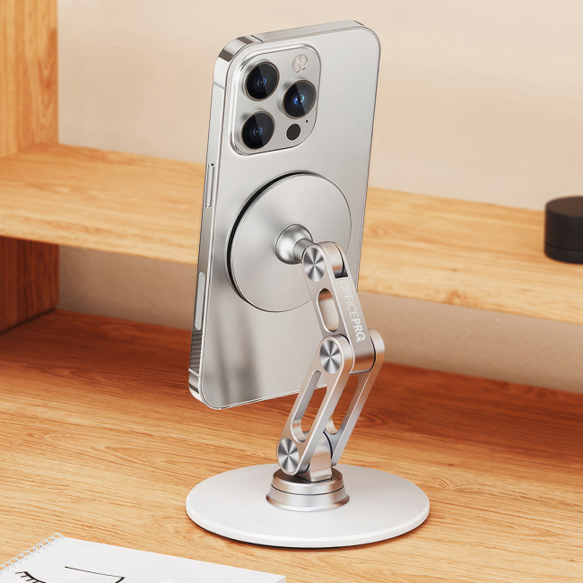 Мебель для геймеров - Магнитная подставка для смартфона OfficePro Silver (MS760S)#2