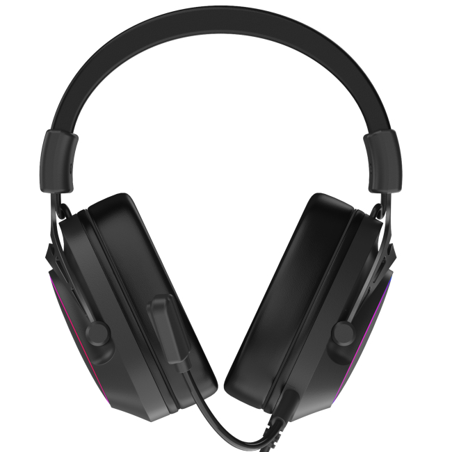 Навушники - Ігрова гарнітура GamePro RGB Black (HS783)#4