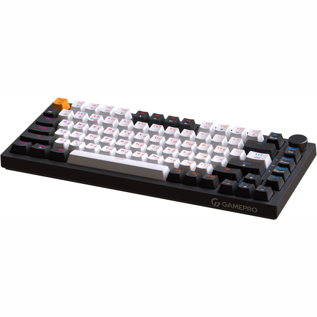 Клавиатура и мыши - Клавиатура GamePro с Hot-Swap и Gasket Mount Red switch RGB Black (MK160B)#3